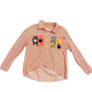 Striped Long Sleeve Blouse by Elf Sack